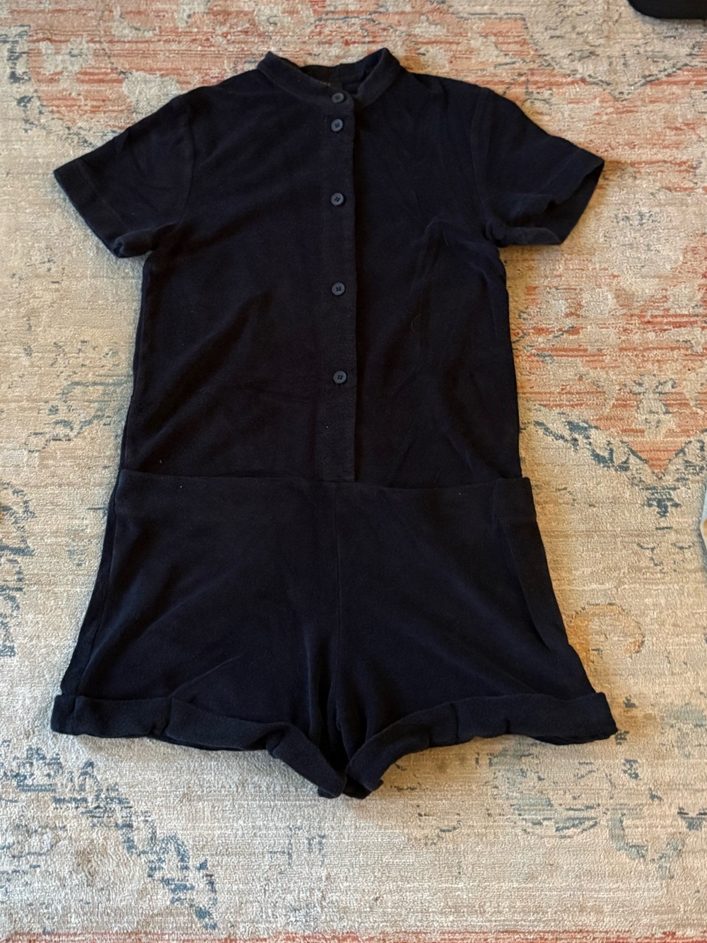 COS Black Short-Sleeve Knit Romper - Picture 6 of 8